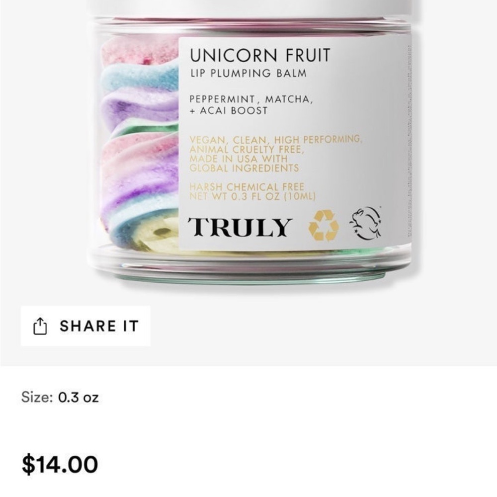 Truly Unicorn Fruit Llp Plumping